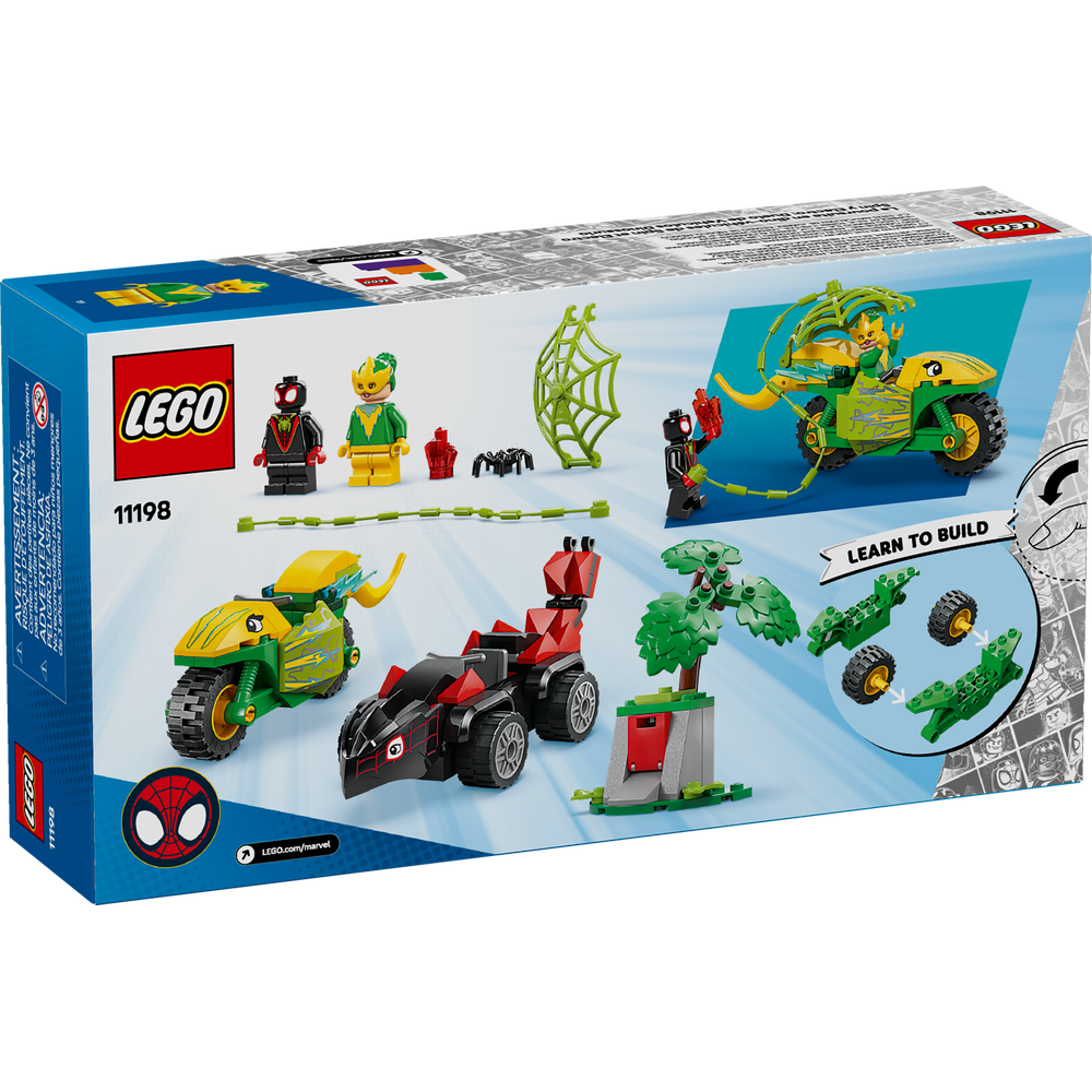 Spin y Electro: Duelo de Vehículos Dinosaurio