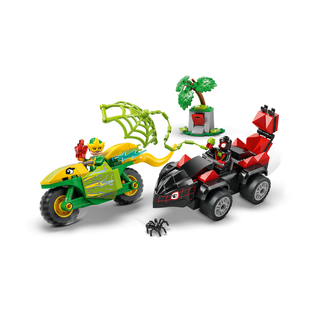 Spin y Electro: Duelo de Vehículos Dinosaurio