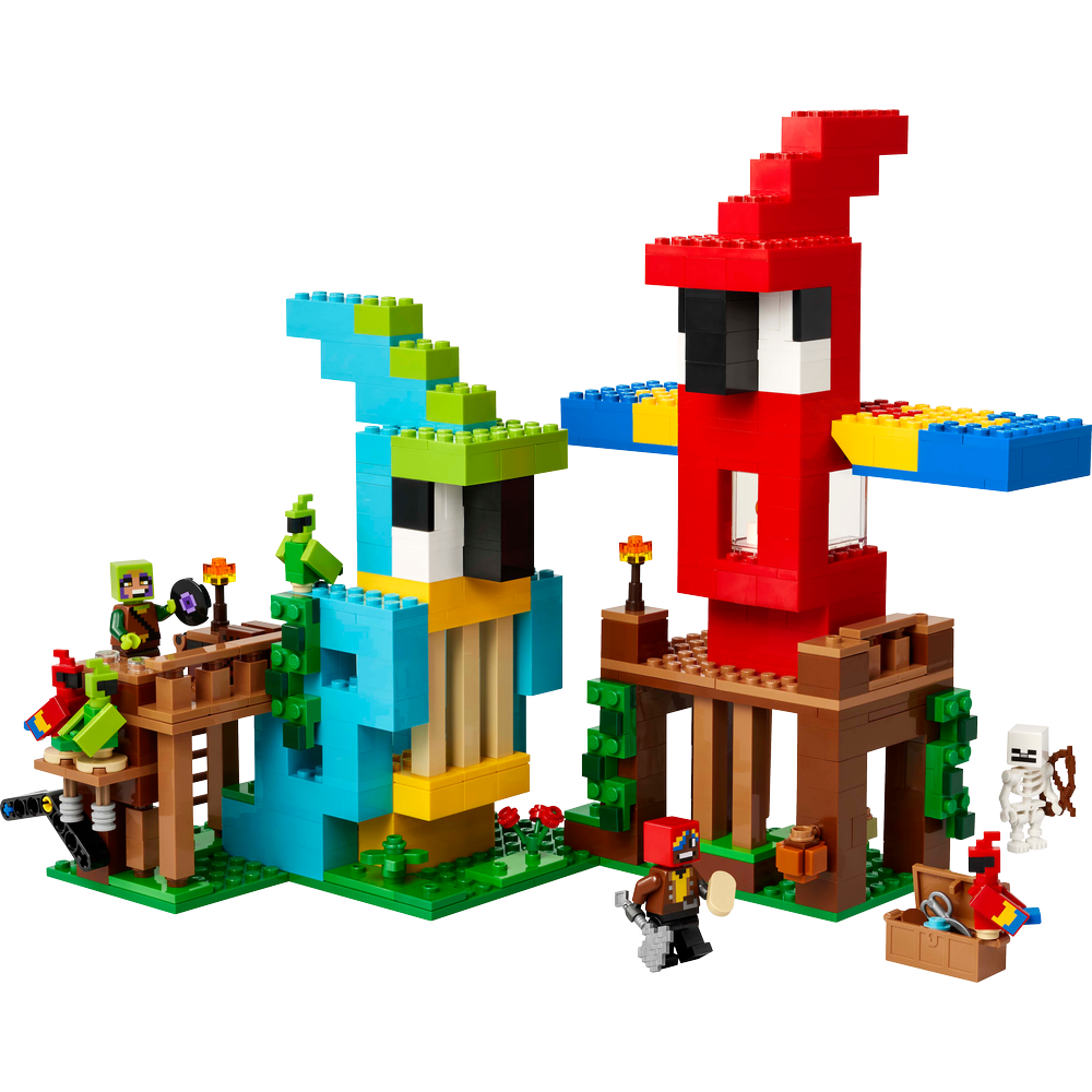 Combo Minecraft: Las Casas-Loro (21282) y La Expedición a la Mina del Armadillo (21269)