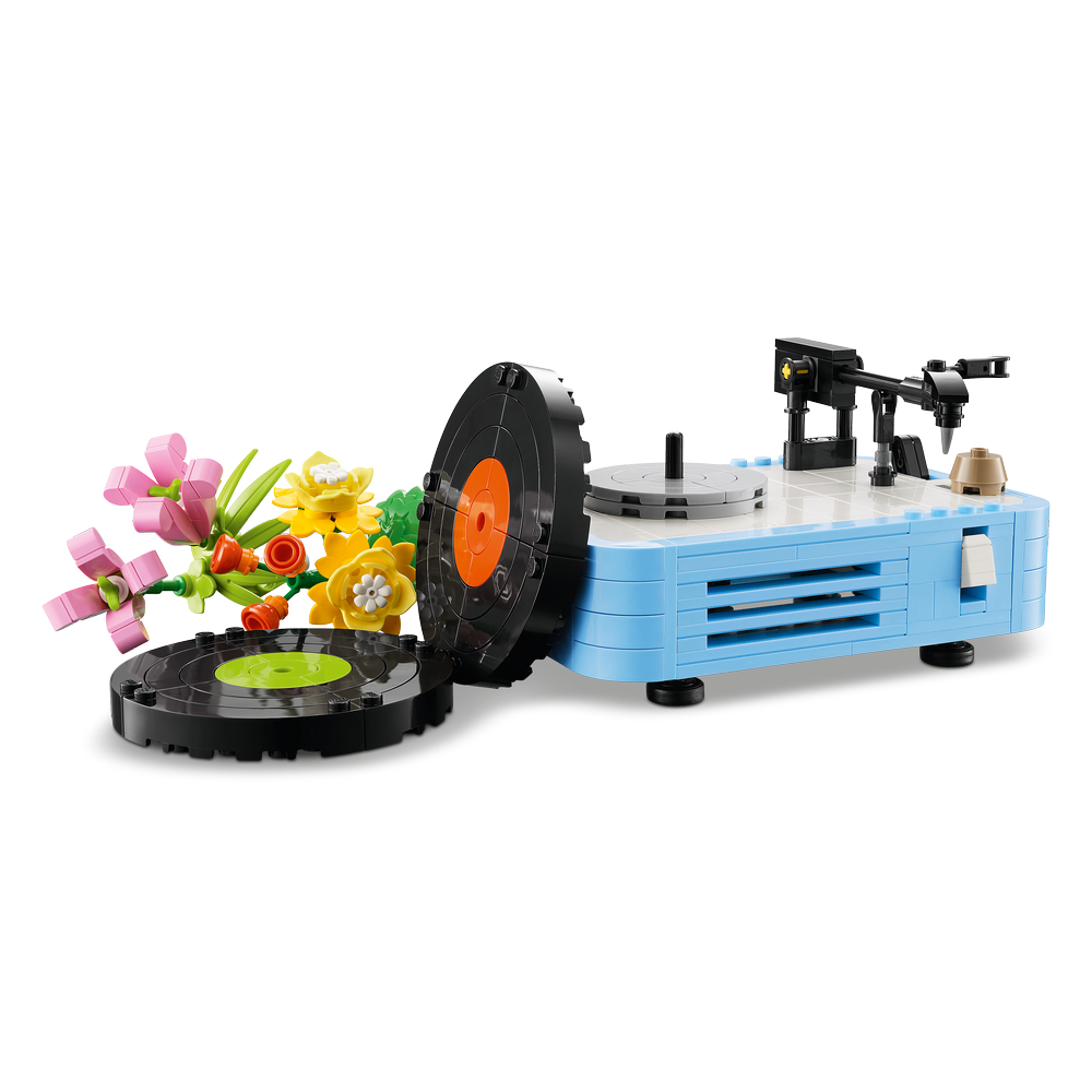 Tocadiscos con Flores