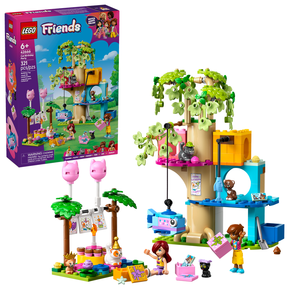 Fiesta de Cumpleaños y Casa del Árbol Felina