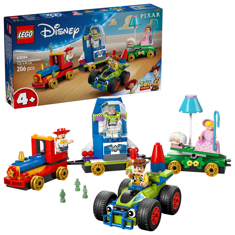 Tren de Celebración de Toy Story y Coche RC