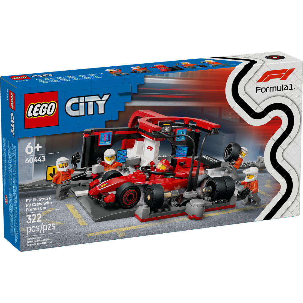 Parada en Boxes de F1® y Equipo de Mecánicos con Coche Ferrari