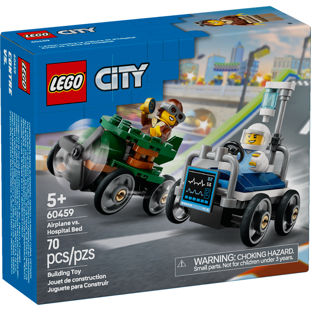 Pack de Coches de Carreras: Avión vs. Cama de Hospital