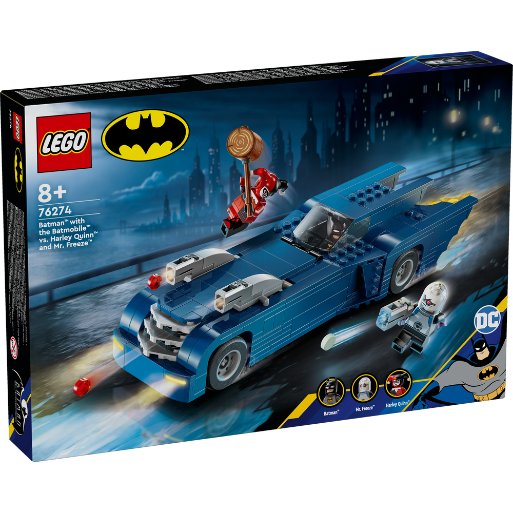 Batman™ con Batmóvil vs. Harley Quinn™ y Mr. Freeze™