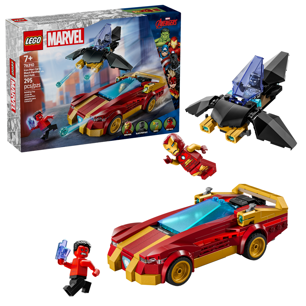 Deportivo de Iron Man y Black Panther Hulk Rojo