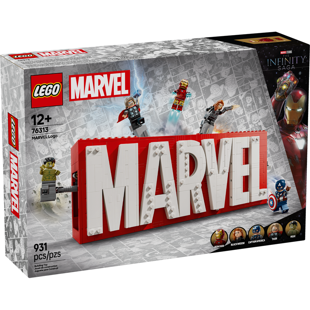 Logotipo MARVEL y Minifiguras