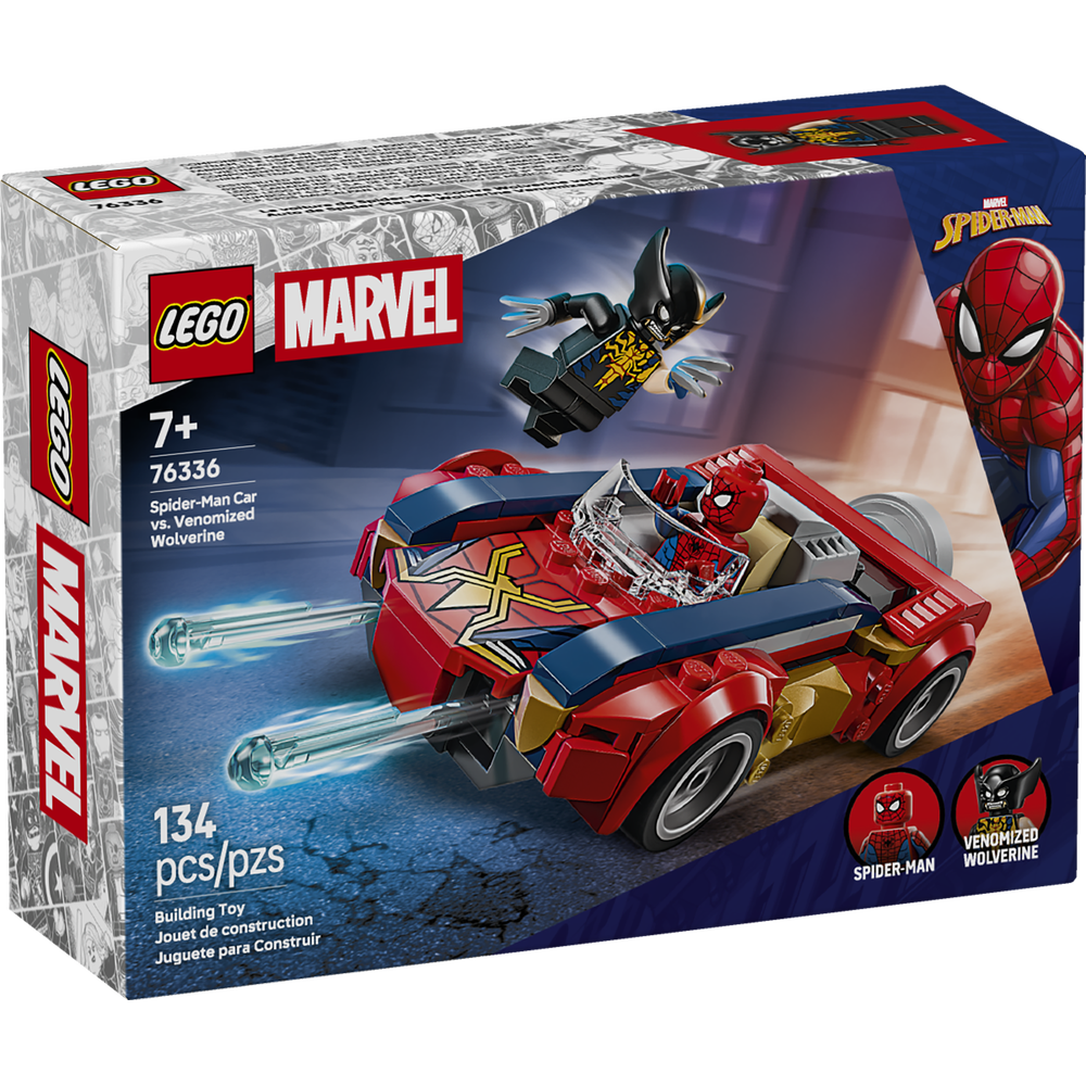 Coche de Spider-Man vs. Lobezno Venomizado