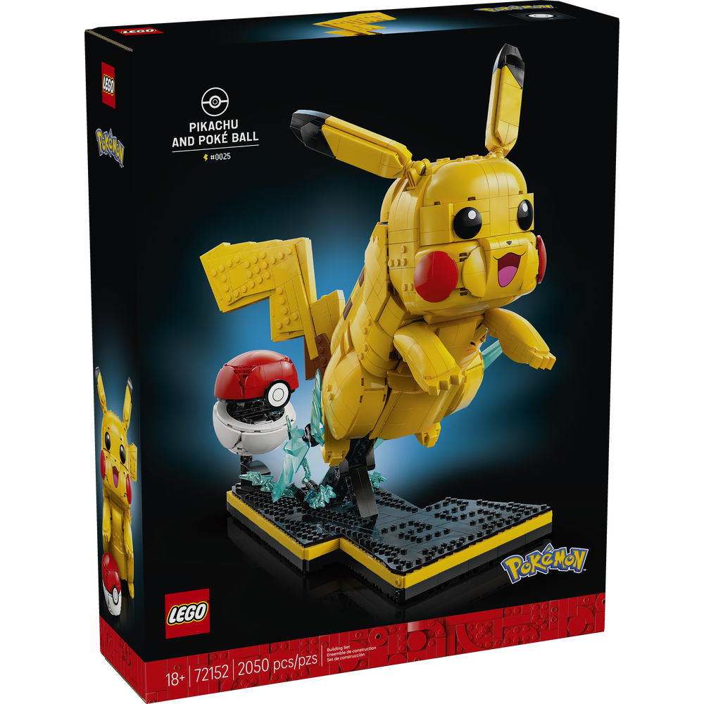 LEGO Pokémon Pikachu y Poké Ball 72152 figura coleccionable articulada para adultos