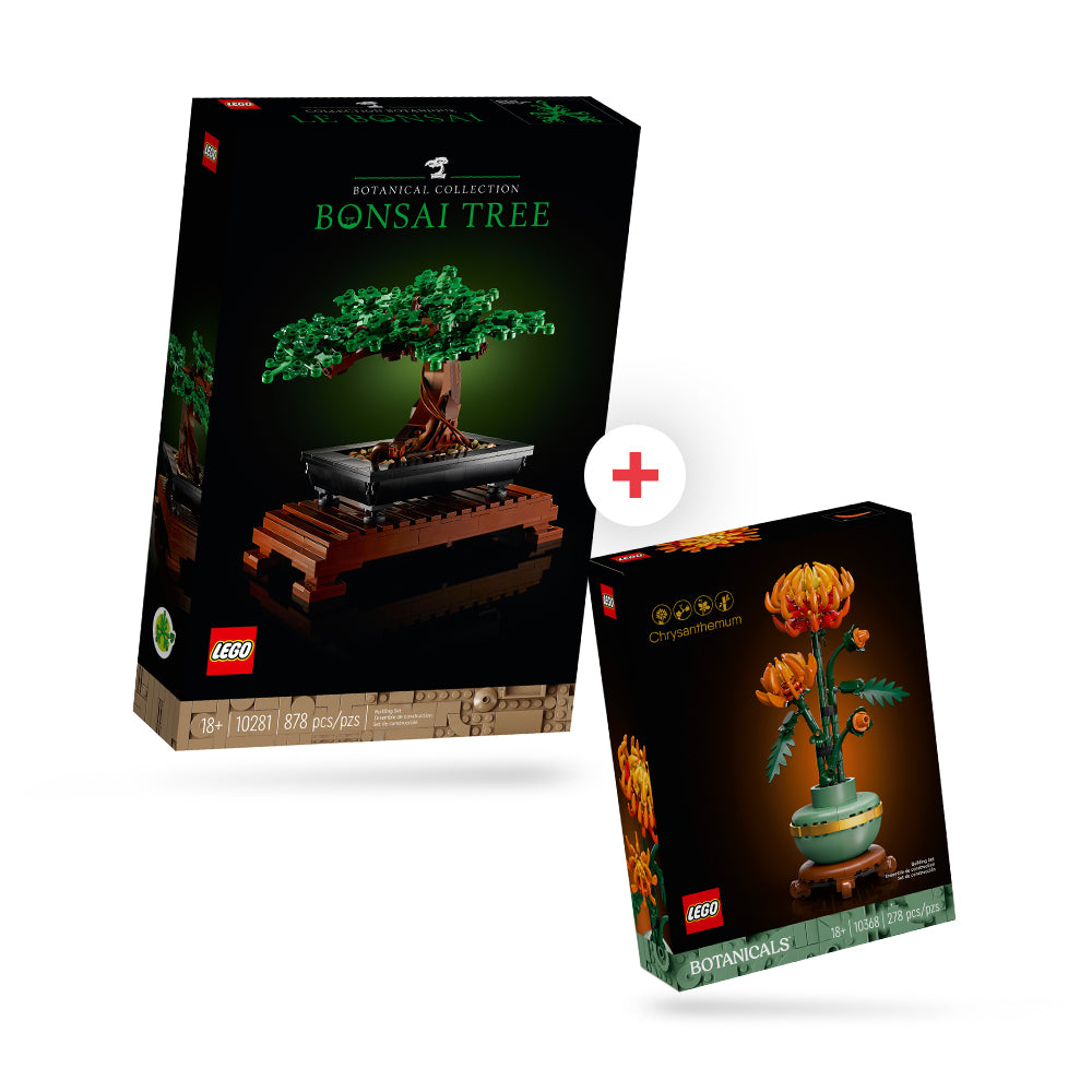 Combo Raíces de Amor: Bonsái (10281) y Crisantemos (10368)