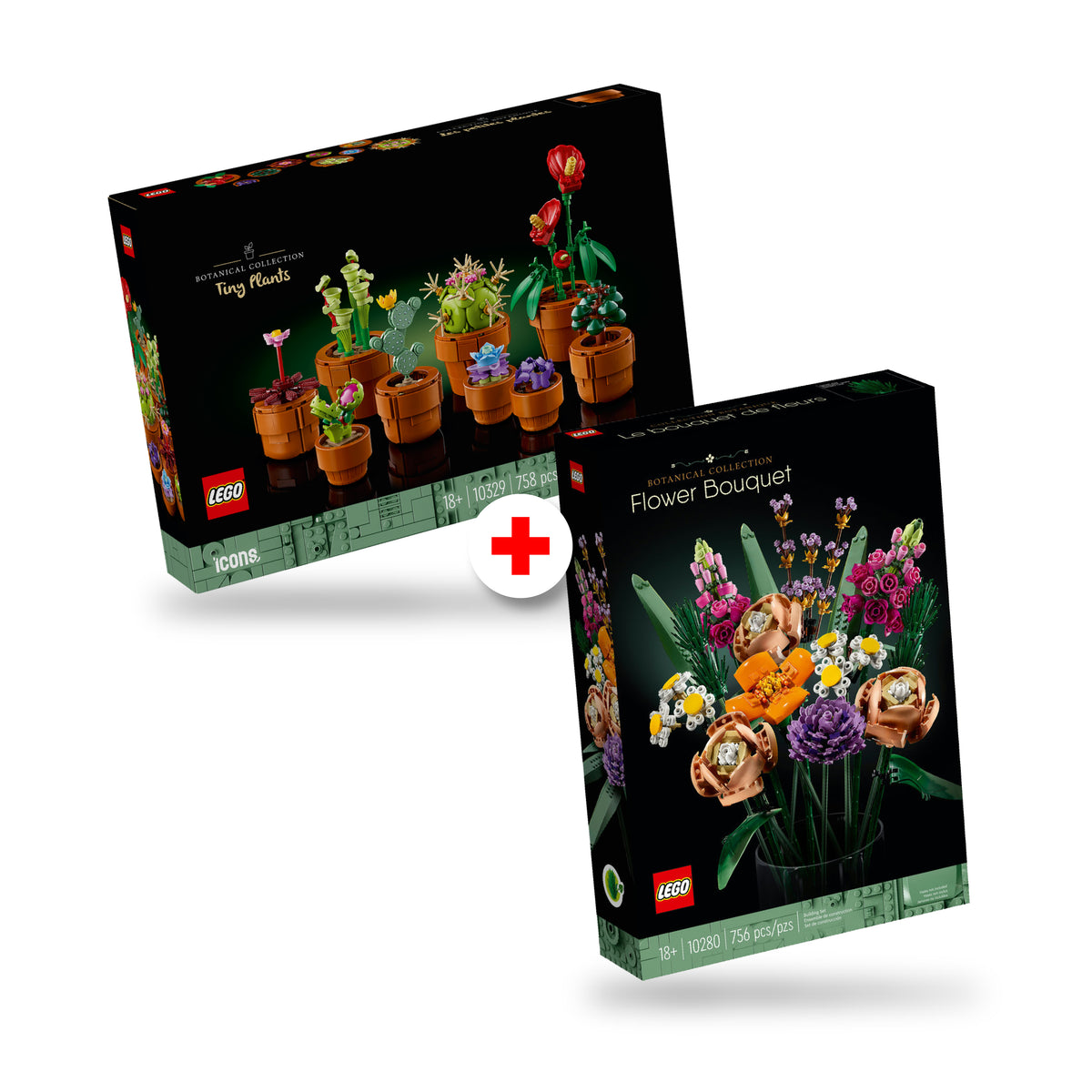 Combo Florecer Contigo: Ramo de Flores (10280) y Plantas Diminutas (10329)