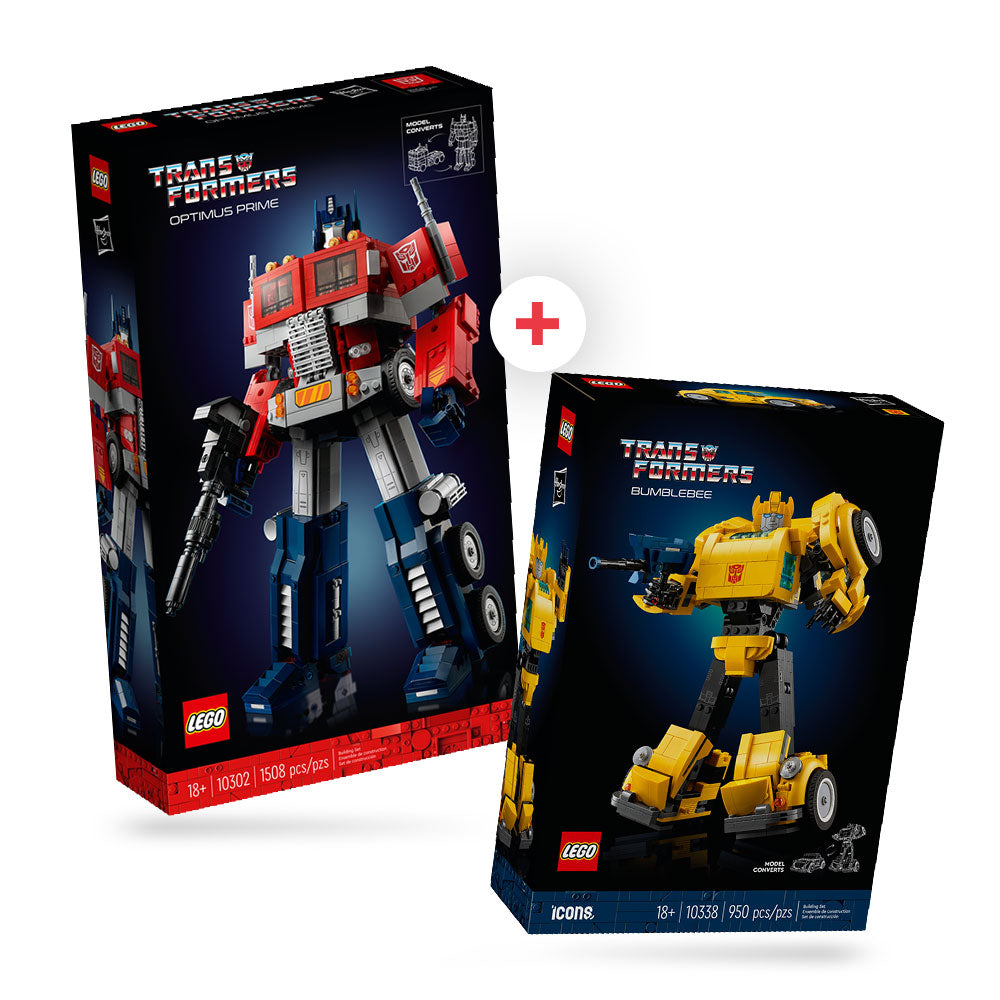 Combo Furia Transformers: Optimus Prime (10302) y Bumblebee (10338)