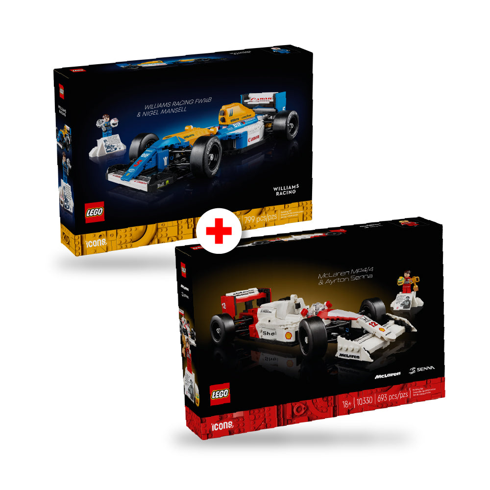 Leyendas del Asfalto: McLaren MP4/4 de Ayrton Senna (10330) + Williams FW14B de Nigel Mansell (10353)