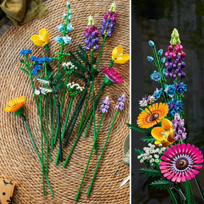 Combo Pétalos de Luz: Ramo de Flores Silvestres (10313) y Flores de Cerezo (40725)