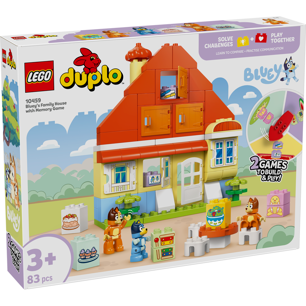 Casa Familiar de Bluey con Juego de Memoria