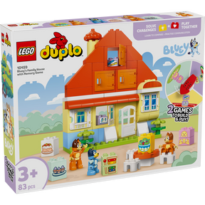 Casa Familiar de Bluey con Juego de Memoria