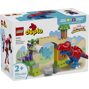 Dinosaurio Spidey-Rex vs. Duende Verde