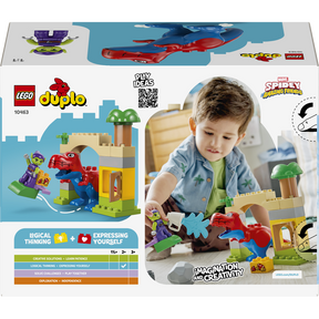 Dinosaurio Spidey-Rex vs. Duende Verde