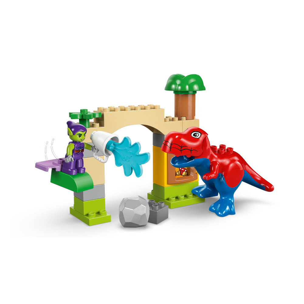 Dinosaurio Spidey-Rex vs. Duende Verde