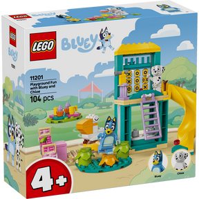 Diversión en el Parque de Juegos con Bluey y Chloe