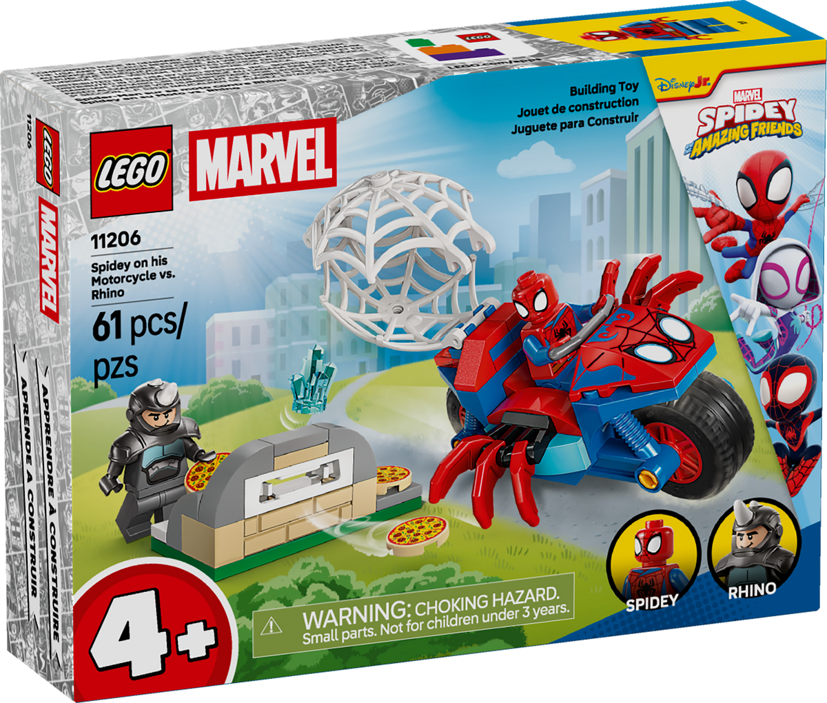 Spidey en su Moto vs. Rino