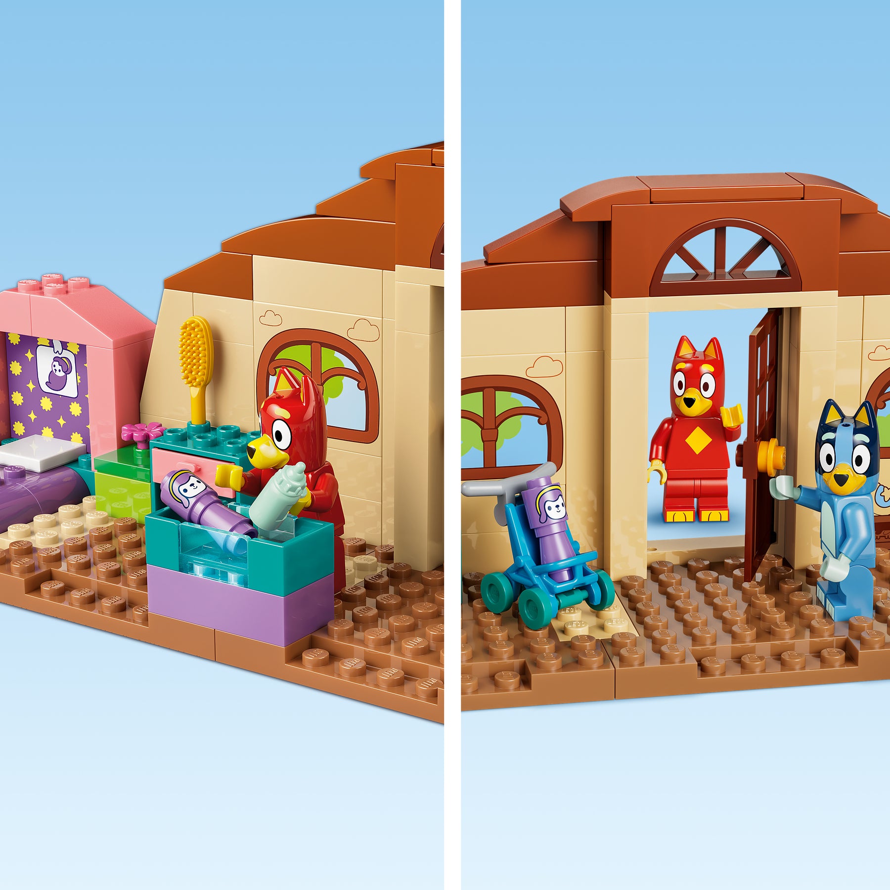 Escuela con Rusty y Bluey