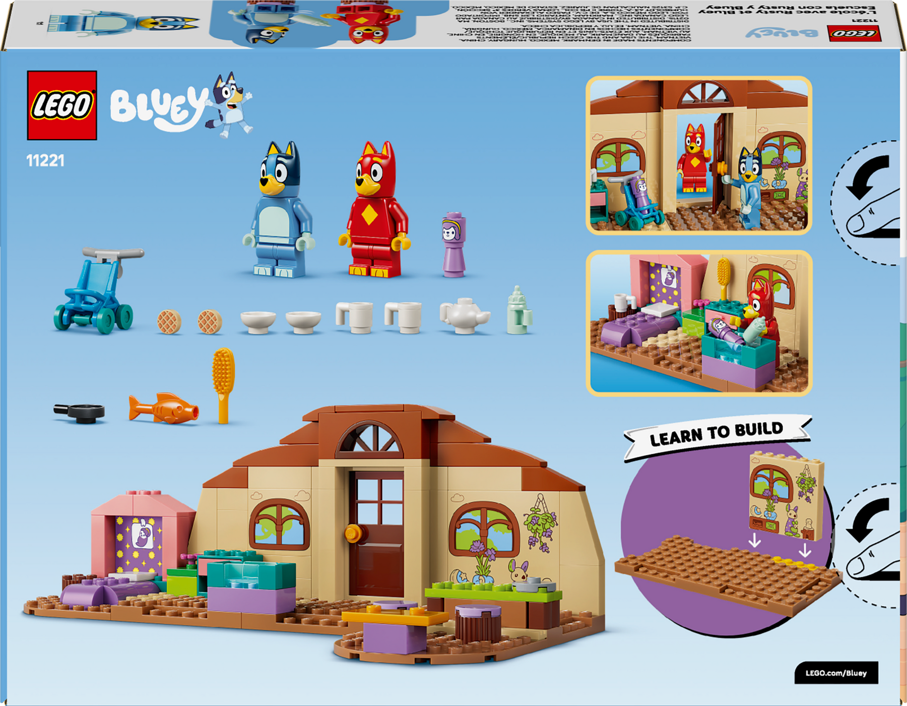 Escuela con Rusty y Bluey