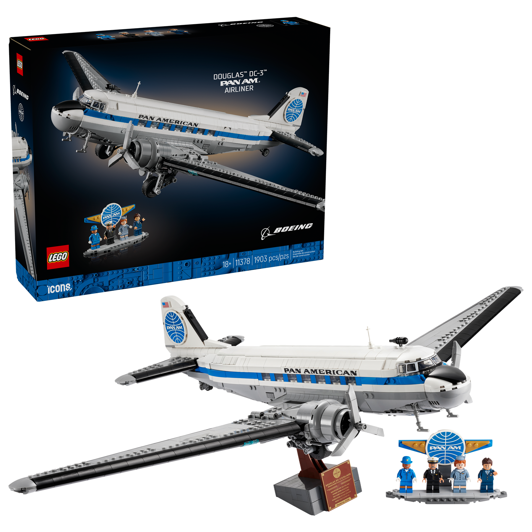 Avión de Pasajeros Douglas™ DC-3™ de PAN AM®