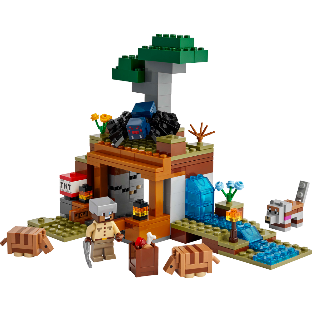 Combo Minecraft: Las Casas-Loro (21282) y La Expedición a la Mina del Armadillo (21269)