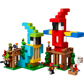Combo Minecraft: Las Casas-Loro (21282) y La Expedición a la Mina del Armadillo (21269)