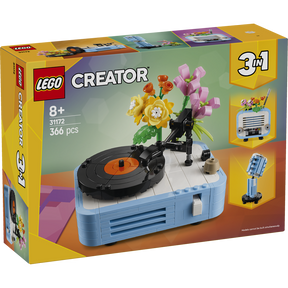 Tocadiscos con Flores