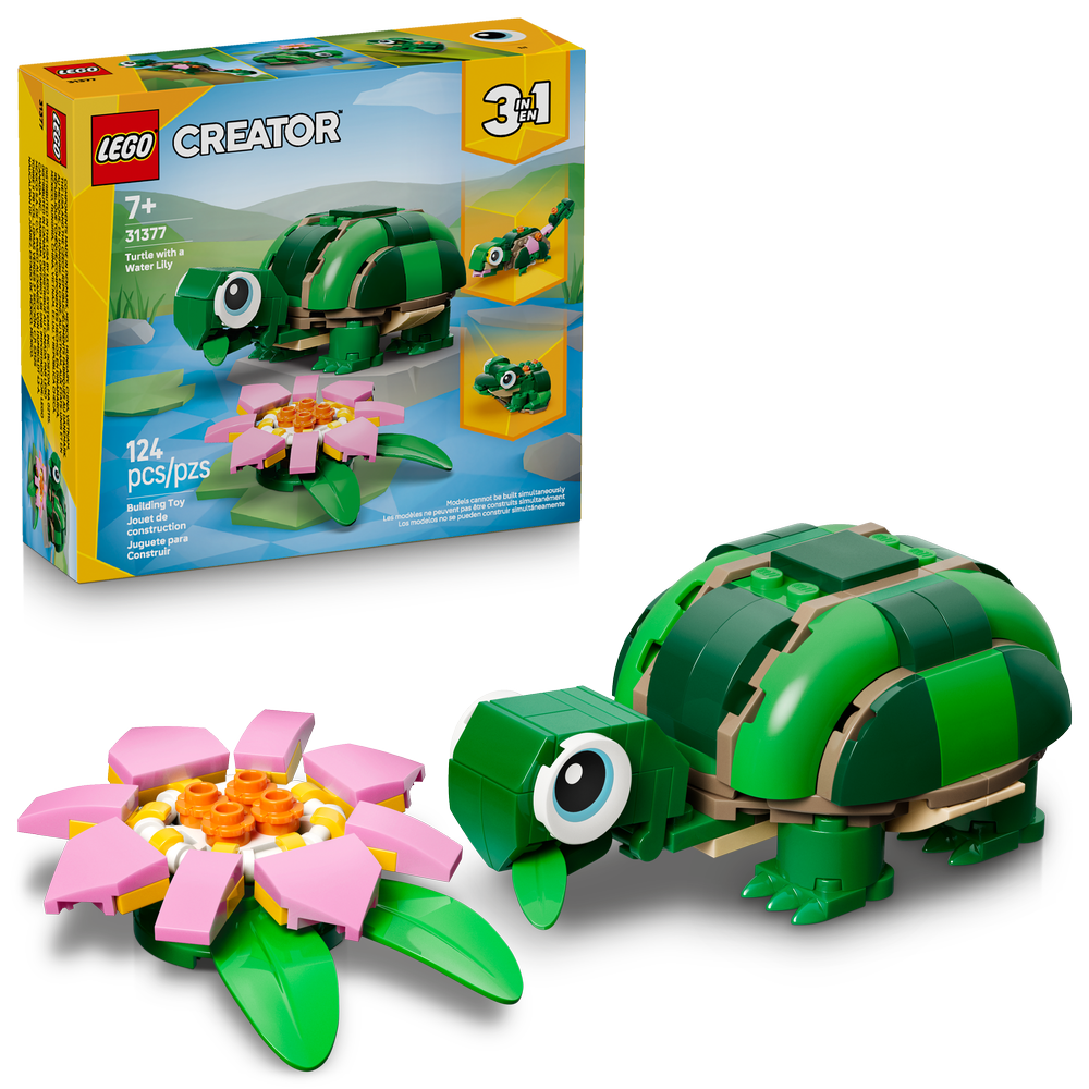 Tortuga con Flor de Nenúfar