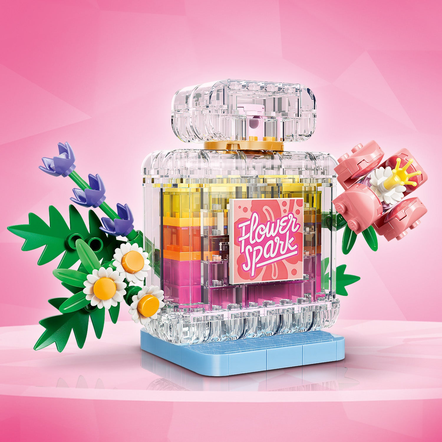Frasco Decorativo de Perfume Floral