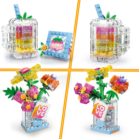 Frasco Decorativo de Perfume Floral