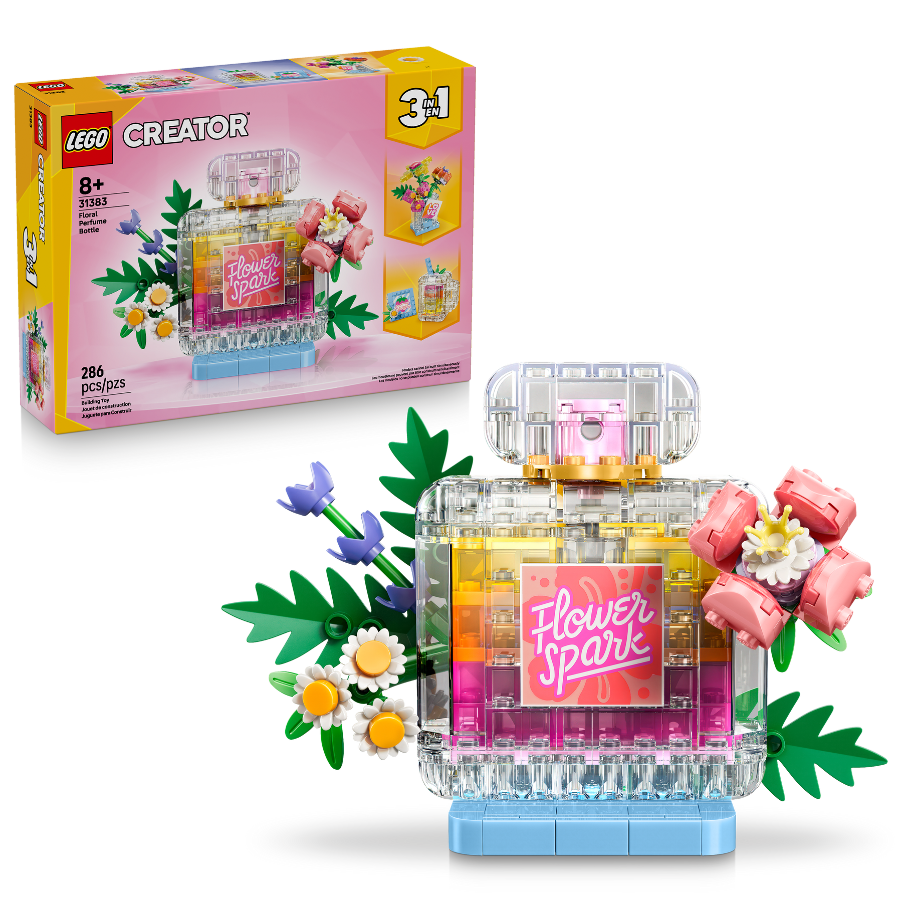 Frasco Decorativo de Perfume Floral