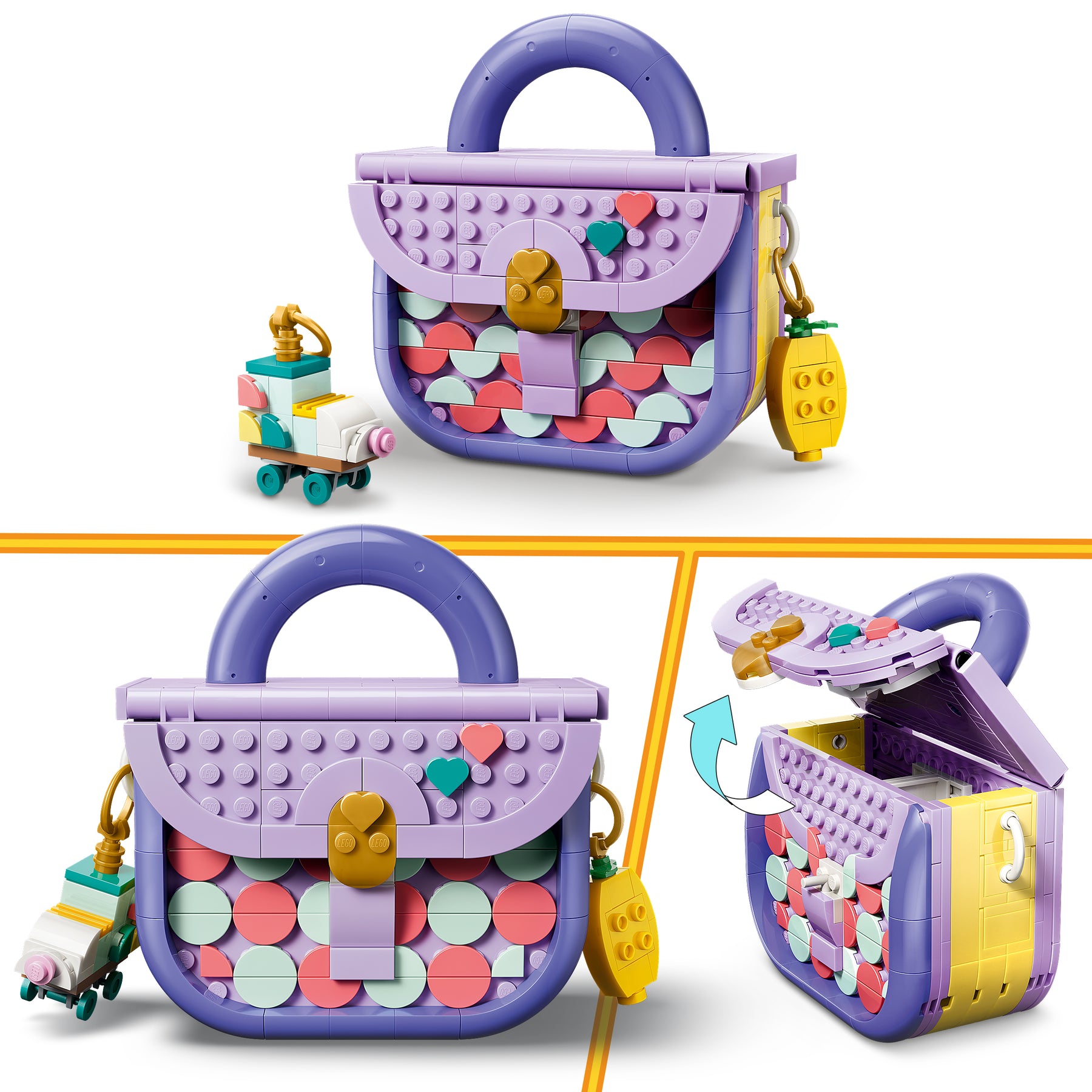 Bolso de Diseño Artístico con Compartimento