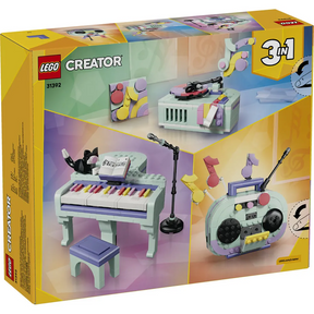 Piano Musical Decorativo con Gato