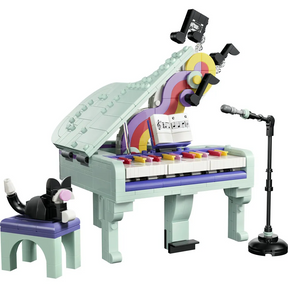 Piano Musical Decorativo con Gato