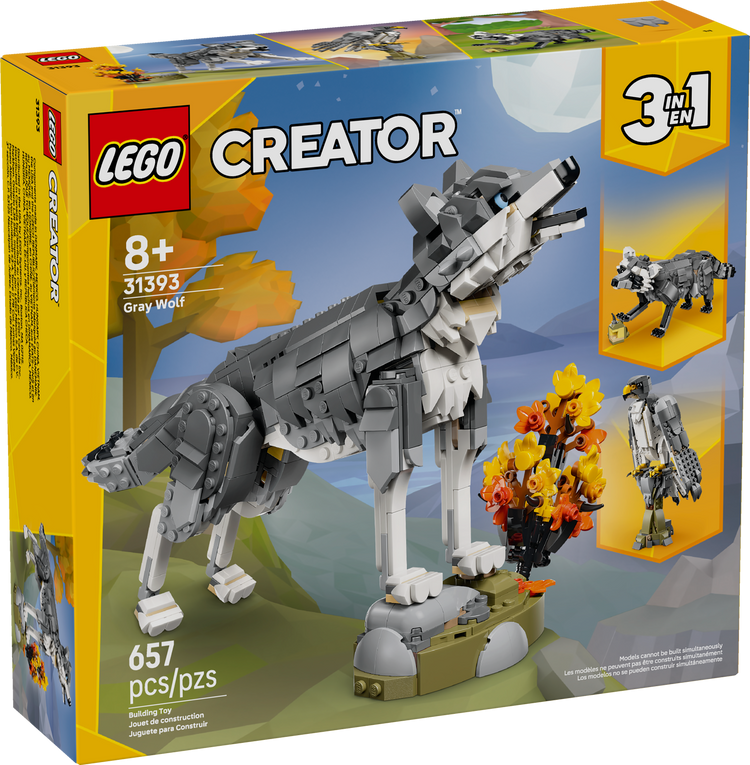 Animales del Bosque: Lobo Gris