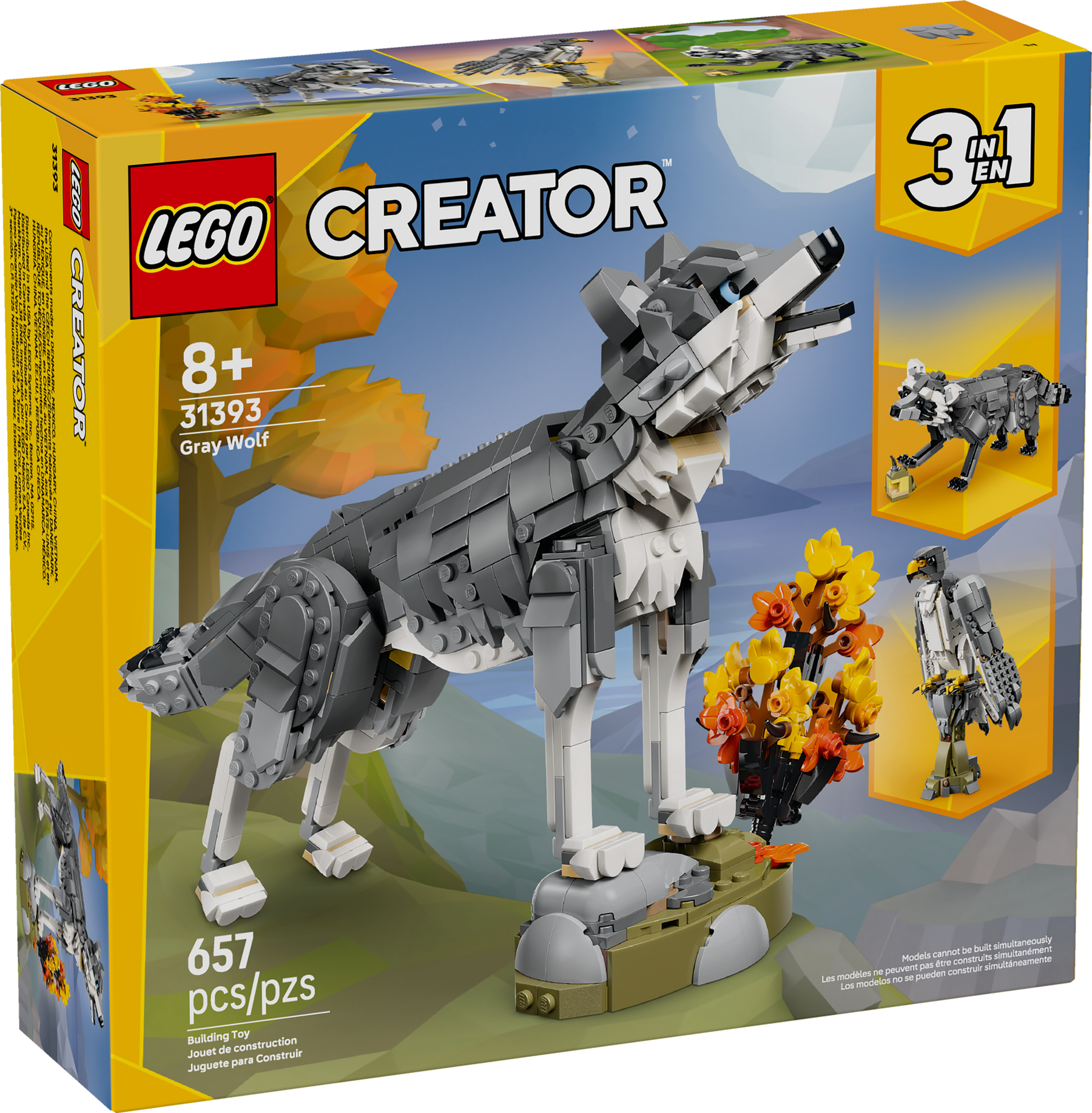 Animales del Bosque: Lobo Gris