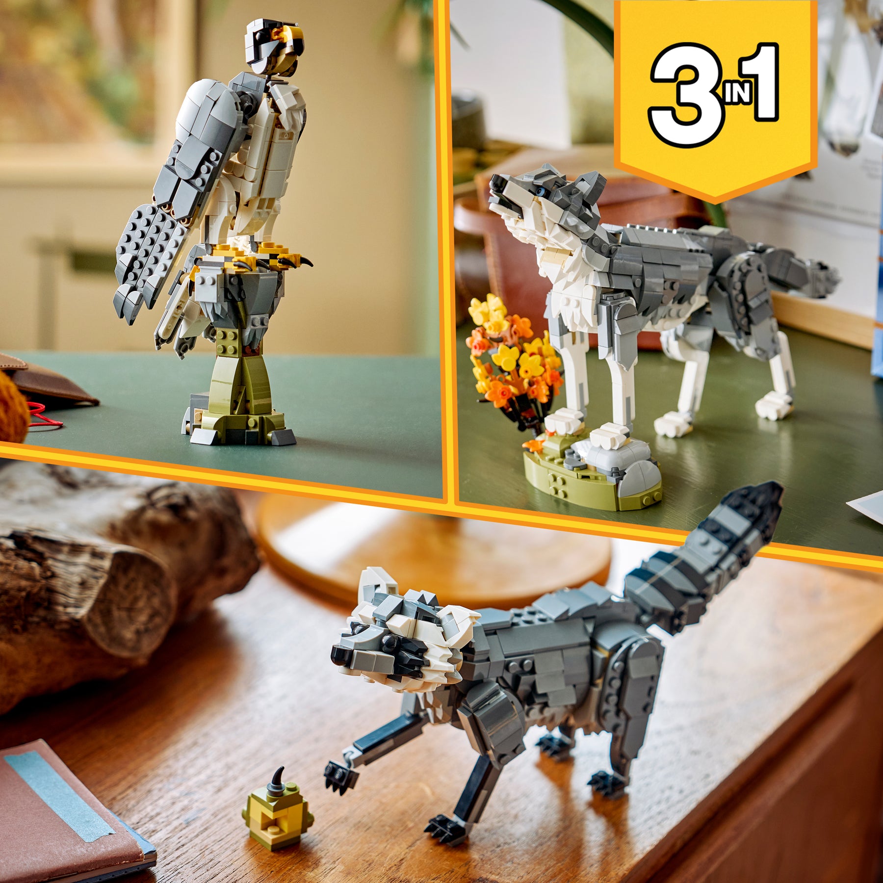 Animales del Bosque: Lobo Gris