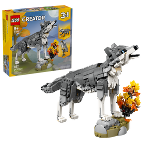 Animales del Bosque: Lobo Gris