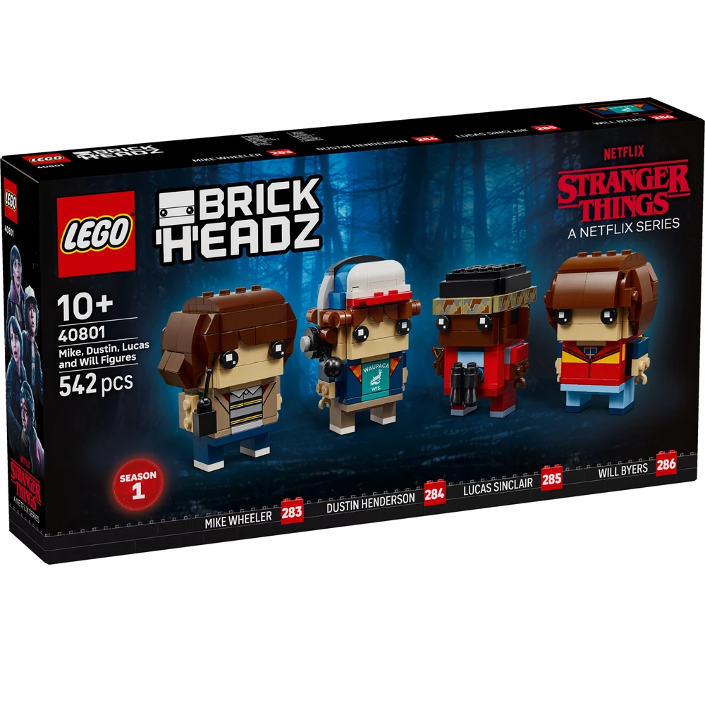 Figuras de Mike, Dustin, Lucas y Will
