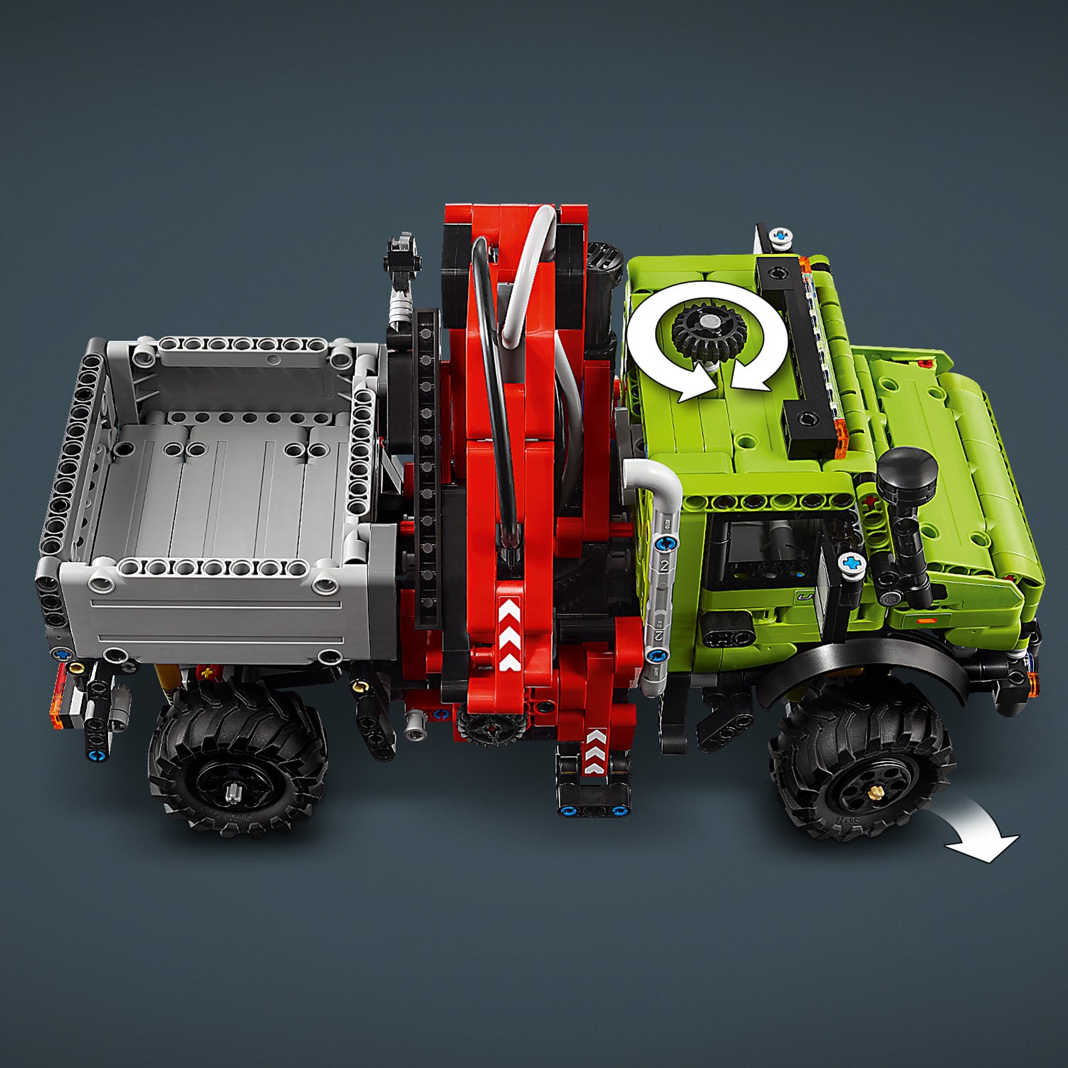 Mercedes-Benz Unimog U 5023 con Grúa