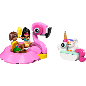 Fiesta en la Piscina con Flamenco y Unicornio