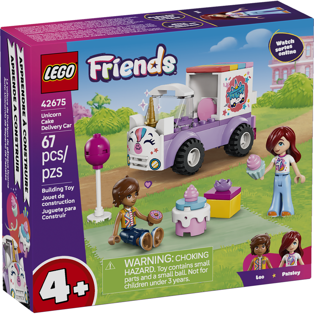 Coche-Unicornio de Reparto de Pasteles