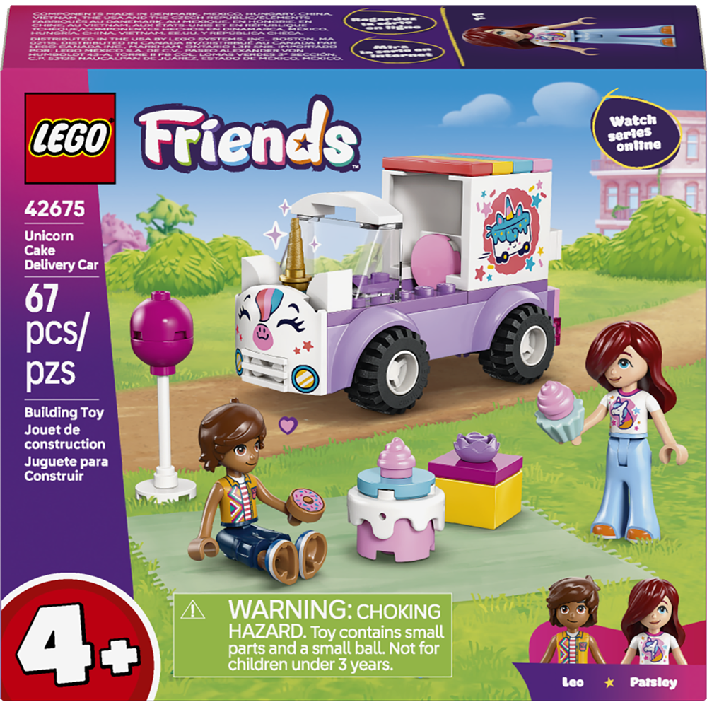Coche-Unicornio de Reparto de Pasteles