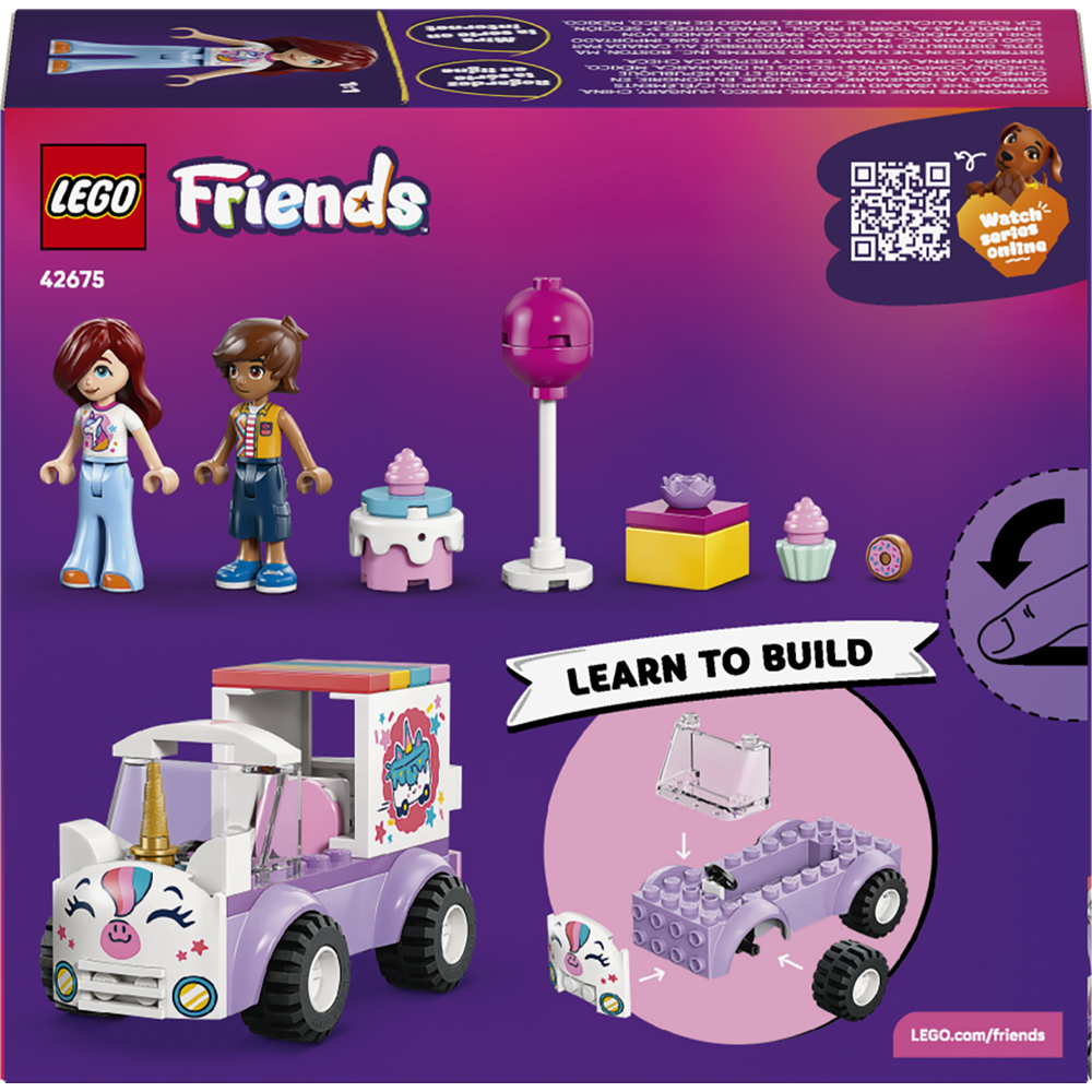 Coche-Unicornio de Reparto de Pasteles