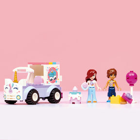 Coche-Unicornio de Reparto de Pasteles