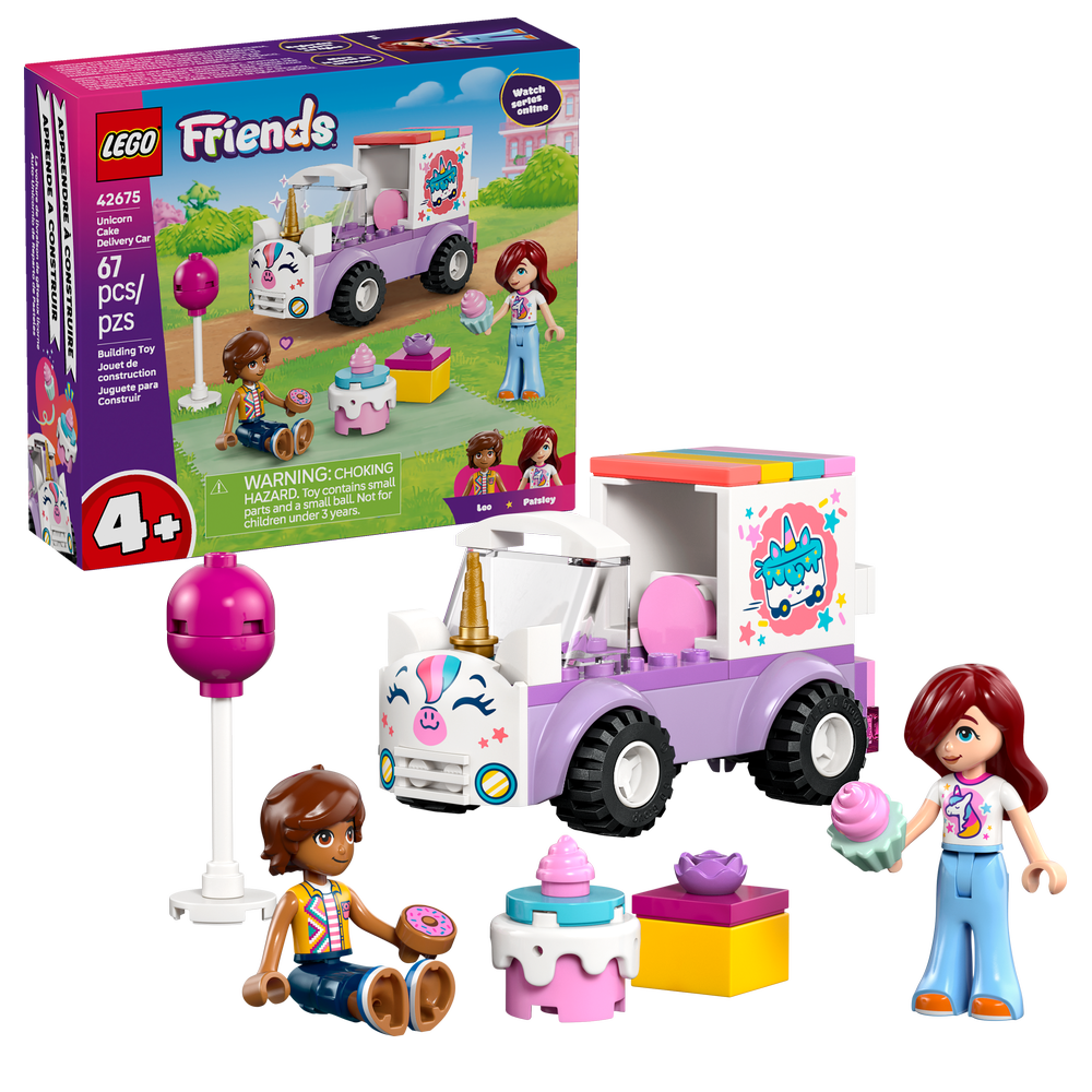 Coche-Unicornio de Reparto de Pasteles